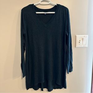 Apt 9 tunic sweater, green, size XL